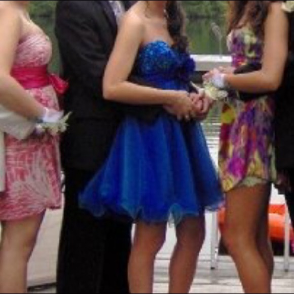 Sherri Hill Royal Blue mini dress - Picture 4 of 4